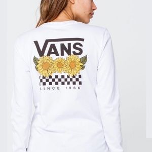 VANS Sun Garden Womens Tee NWOT